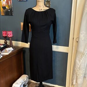 Trina Turk Classic Black Long Sleeve Dress